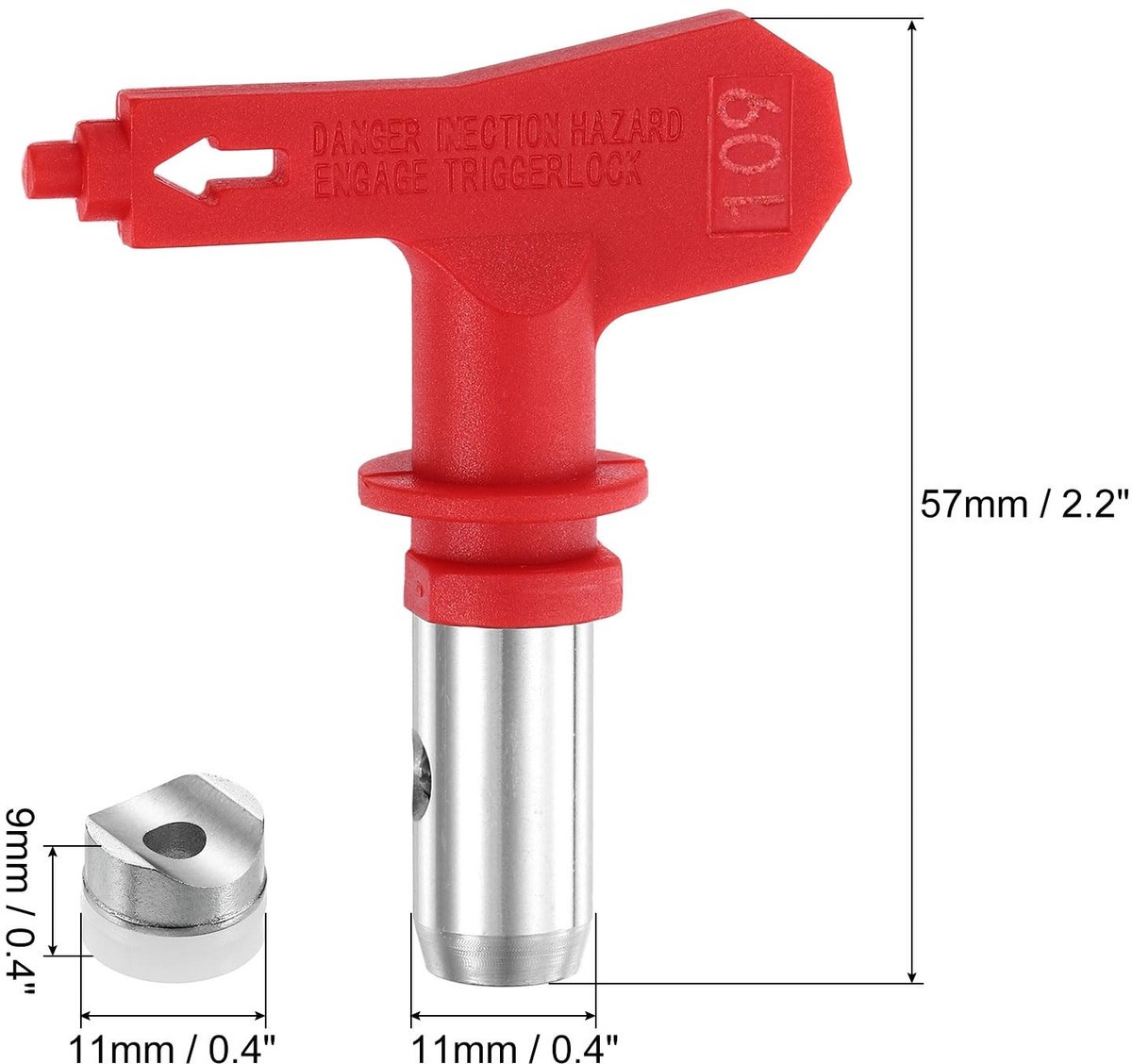 Solidchoice - 2 Stuks Omkeerbare Spuitmonden voor Airless-Spuitapparaat