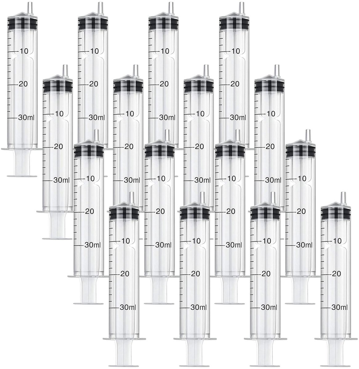 Solidchoice - 16 Stuks Steriele Spuiten met Deksel voor Diverse Toepassingen