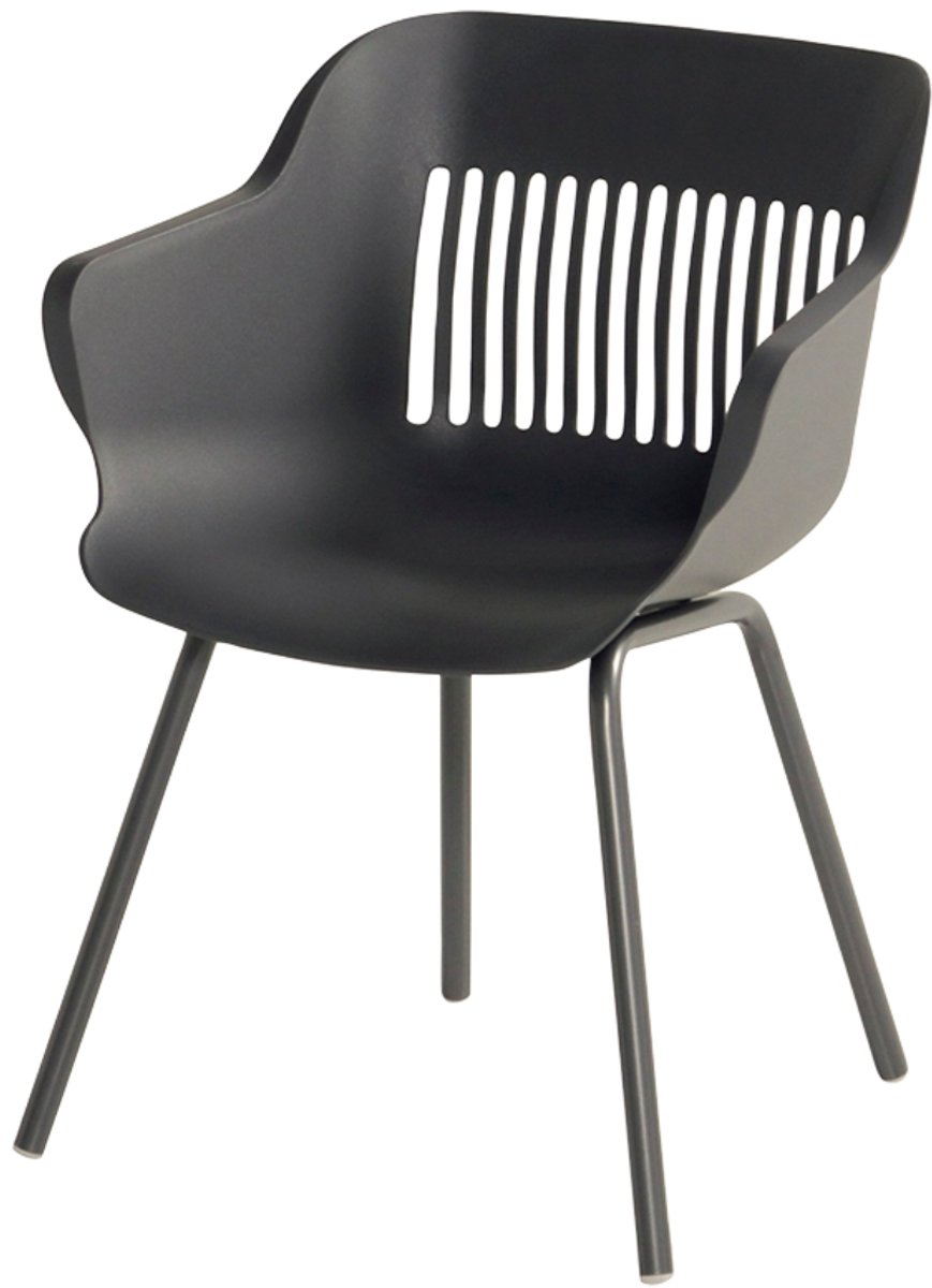 Hartman Jill Alu Rondo chaise de jardin - Set de 2 - Gris foncé