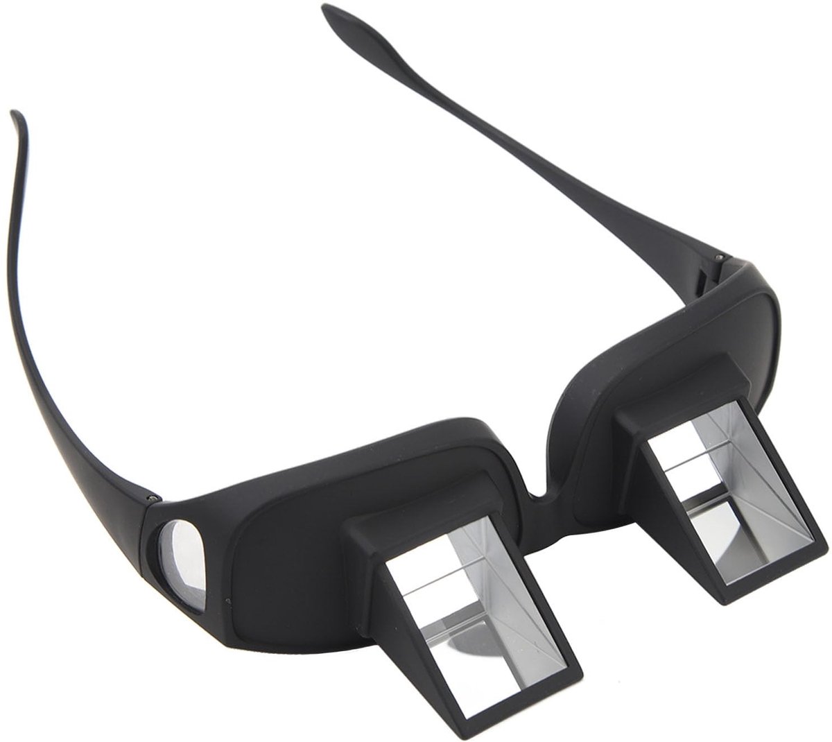 Solidchoice - Luie bril - Prismatische bedbril - Ideaal voor televisie kijken - Zwart - Optisch glas - Comfortabel en praktisch - Geschikt voor ontspan...