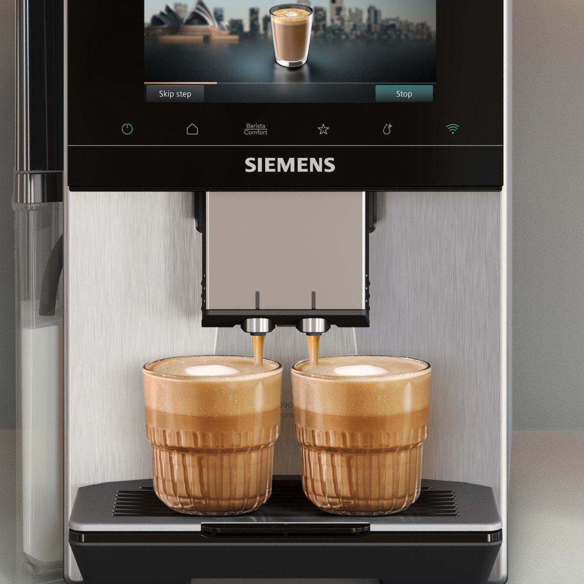 Siemens EQ900 Plus iAroma TQ927EZ3 Bean to Cup Coffee Machine - Zilver