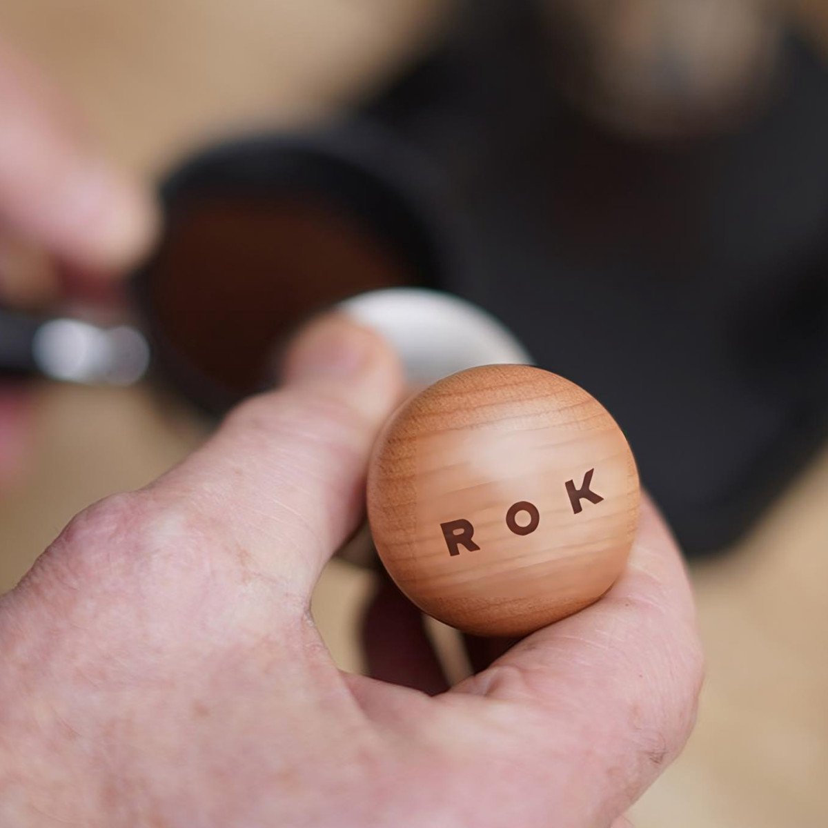 ROK Beech Tamper, 49.7 mm