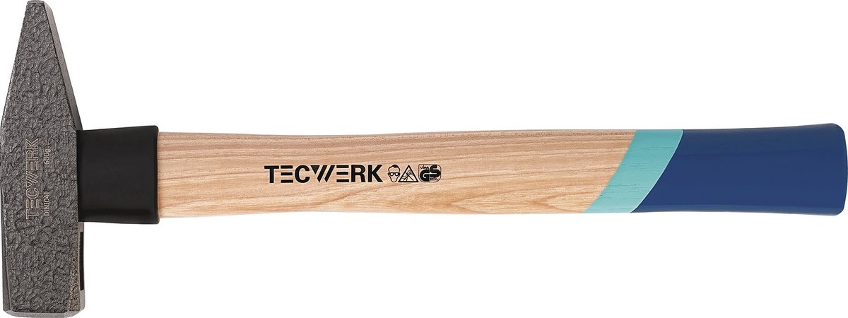 Schlosserhamer 1000g steel-l.360mm Hickory m.nylon beschermhuls TECWERK