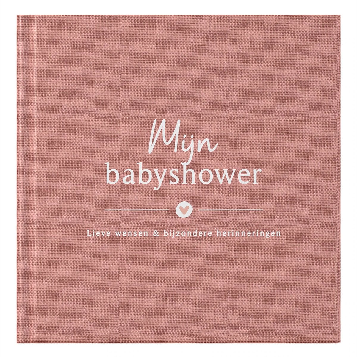 Fyllbooks Mijn babyshower boek - Linnen Roestroze