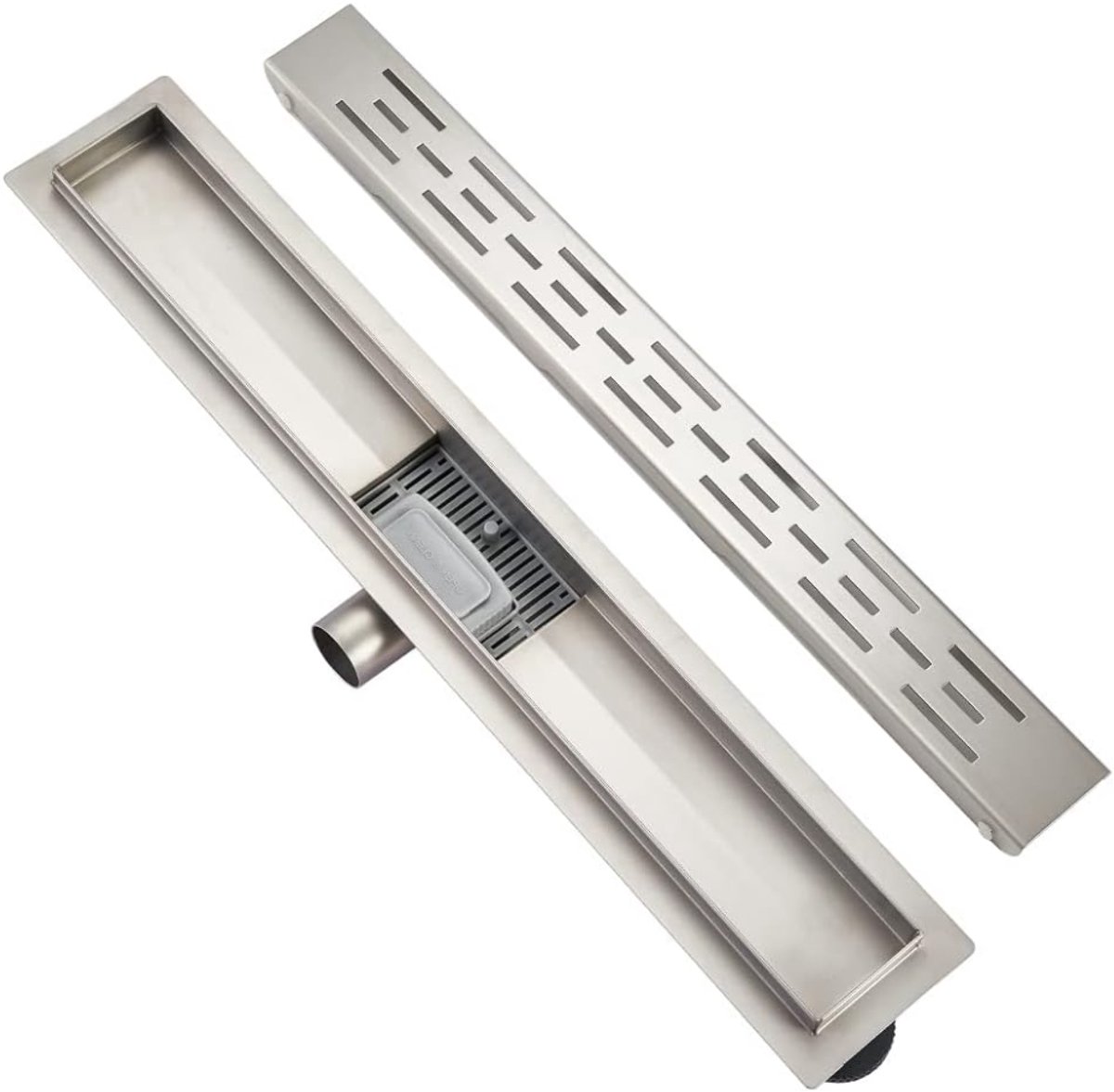 ZRNS® Douche Afvoer Rooster Lang - Afvoerputje Roestvrijstaal - Douchegoot 70 cm - RVS - Anti Geur - Complete Set