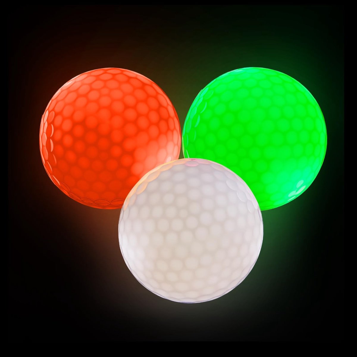 Solidchoice - Set van 3 LED-Golfballen
