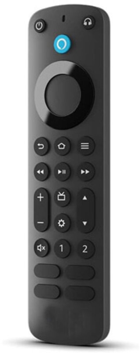Compatibel met Alexa Voice Remote Pro, met afstandsbedieningzoeker, tv-bedieningsknoppen en knopverlichting. Vereist een compatibele tv.
