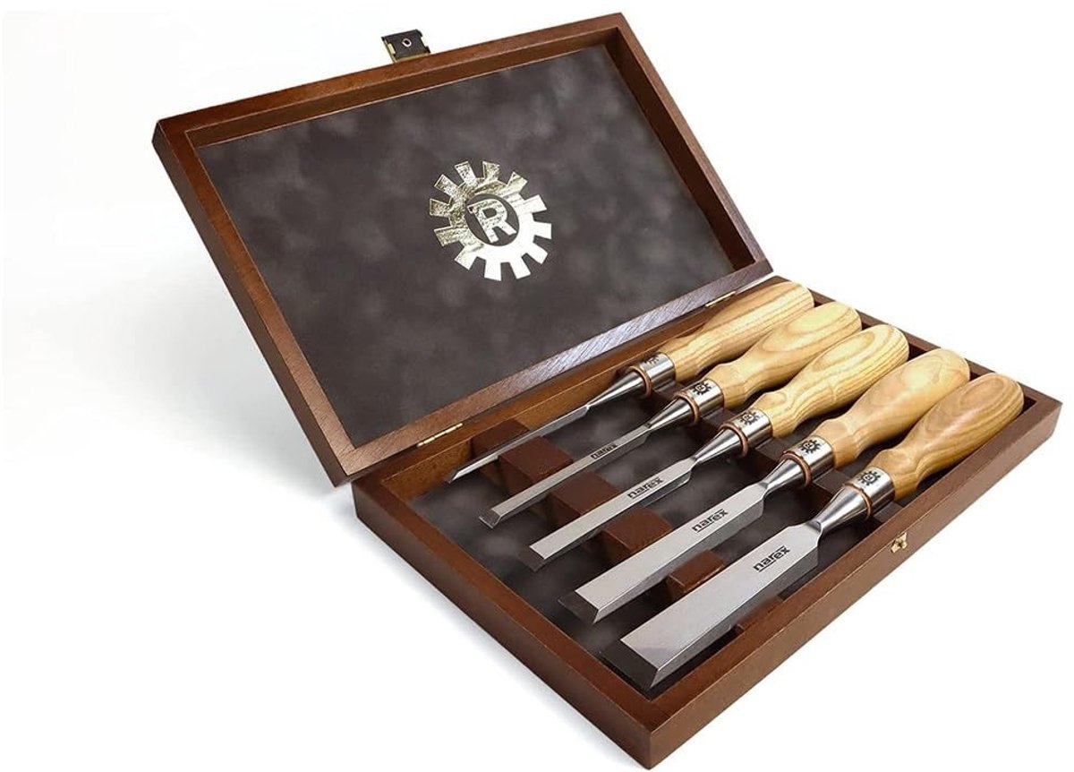 Solidchoice - Beitel Set van 5 voor Houtbewerking