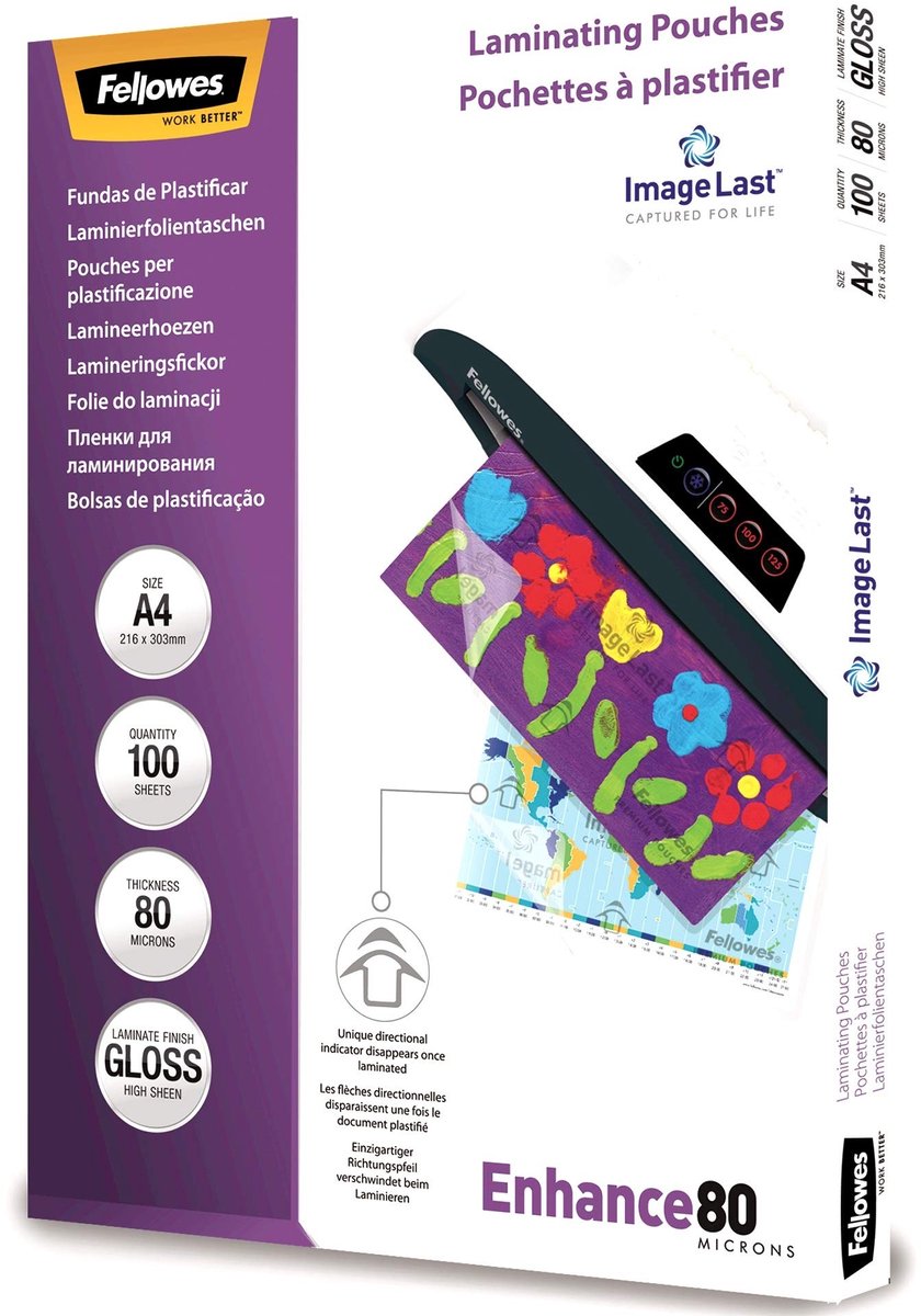 Solidchoice - Lamineerhoes A4 Glanzend, 80 Micron, 100 Stuks