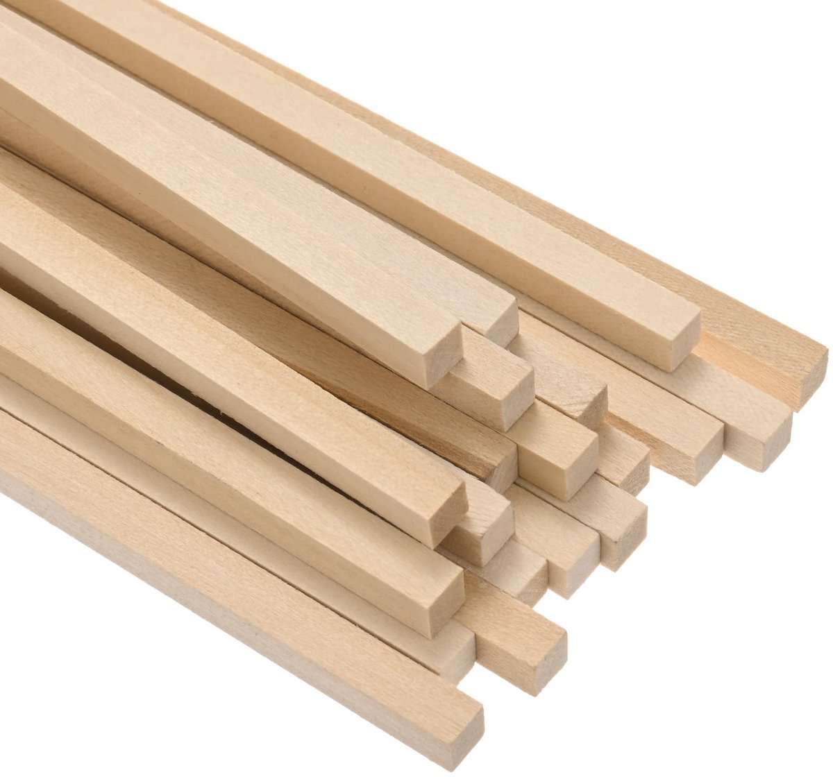 Solidchoice - 20-pack Houten Vierkante Deuvelstangen 15,6 x 30,5 cm voor DIY en Modelbouw