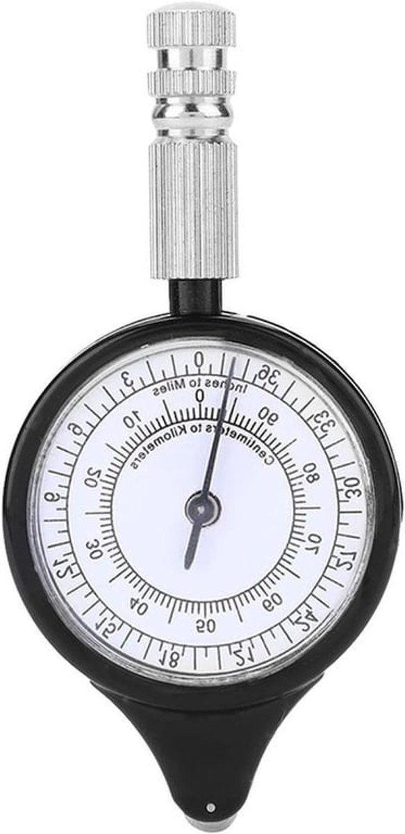 Compacte Outdoor Kaartmes voor Afstanden, Mini Metaal Wiel Afstandsmeter voor Kamperen, Wandelen en Fietsen, Duurzaam en Lichtgewicht Ontwerp