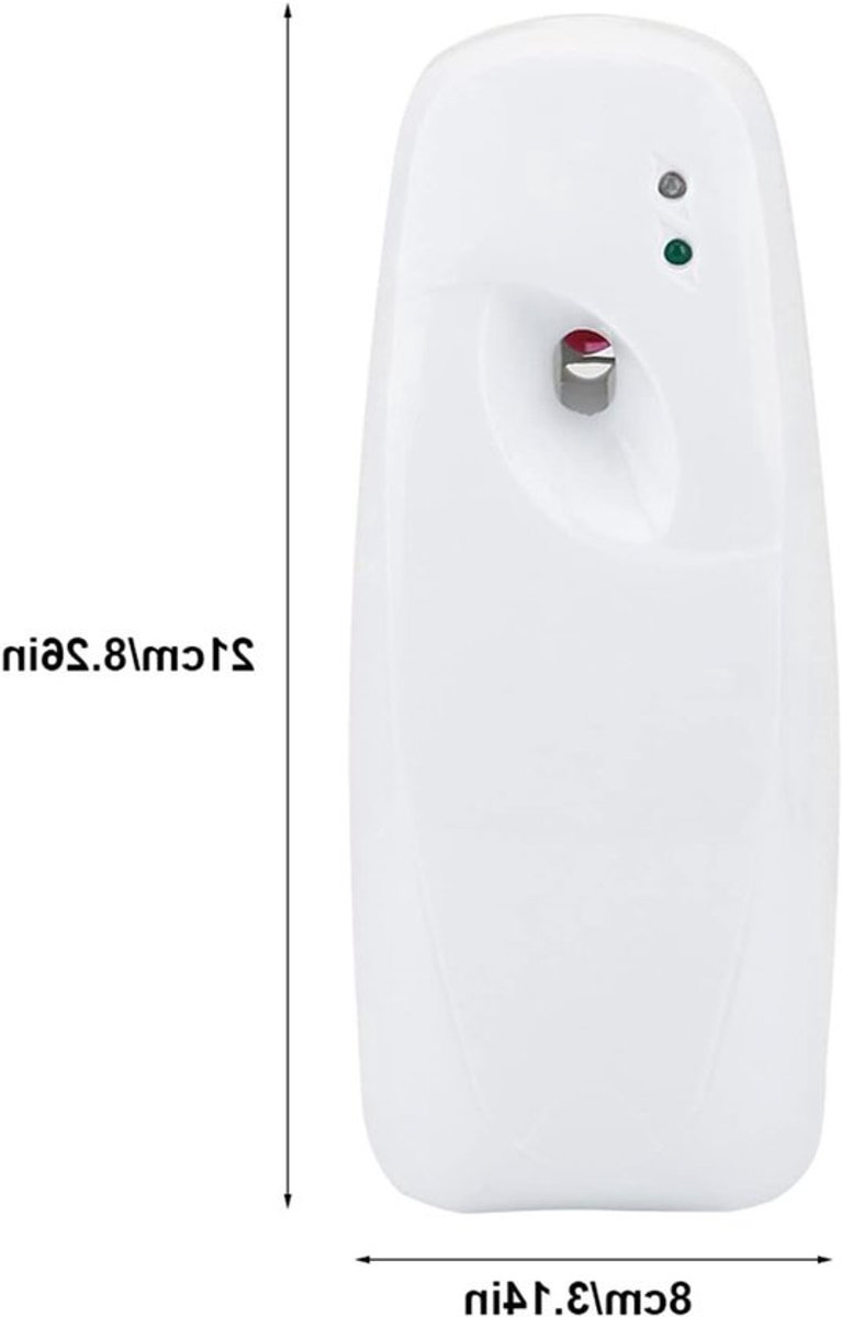 Automatische Aerosol Dispenser met Interval Tijdinstelling en Lichtsensor voor Thuis en Toilet, Eenvoudige Installatie en 24 Uur Werking