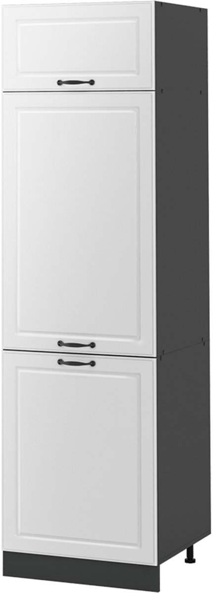 Vicco Hoge kast R-Line, Wit landelijk/Antraciet, 60 cm