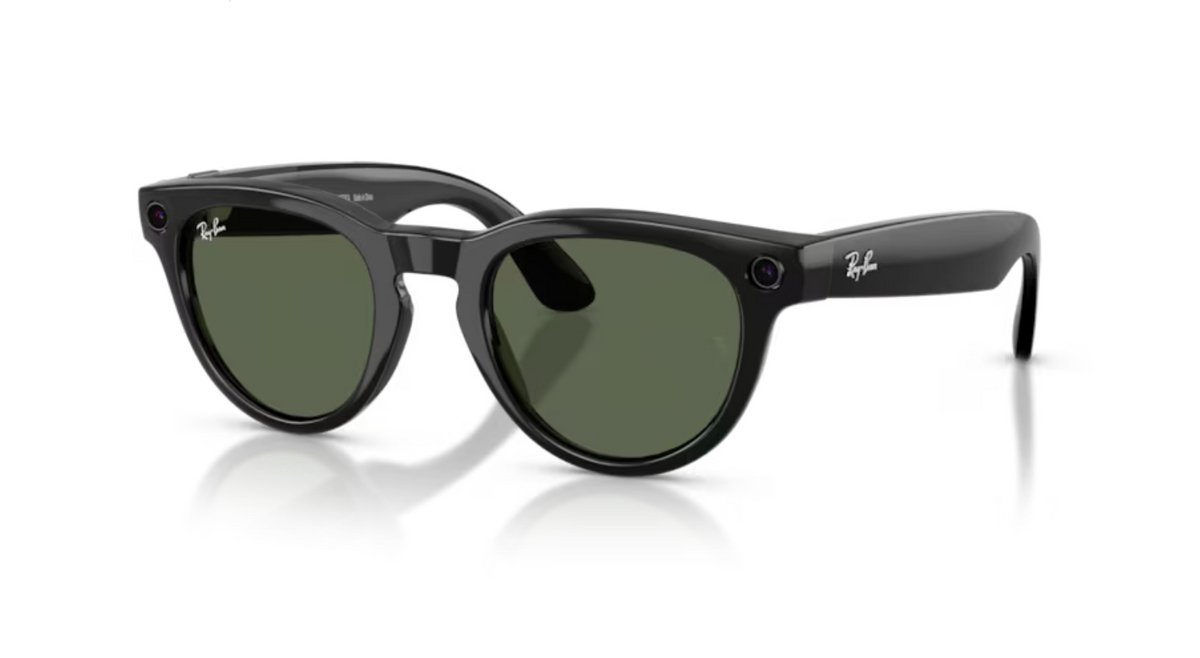 Ray-ban Headliner Lnb Meta Zonnebril Zwart G15 Green