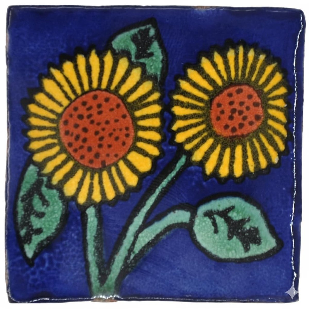 Solidchoice - Mexicaanse Talavera Tegels 5 cm, Set van 10