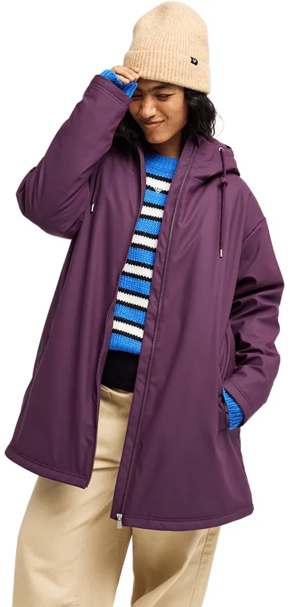 Roxy Rain Road Vest Paars L Vrouw