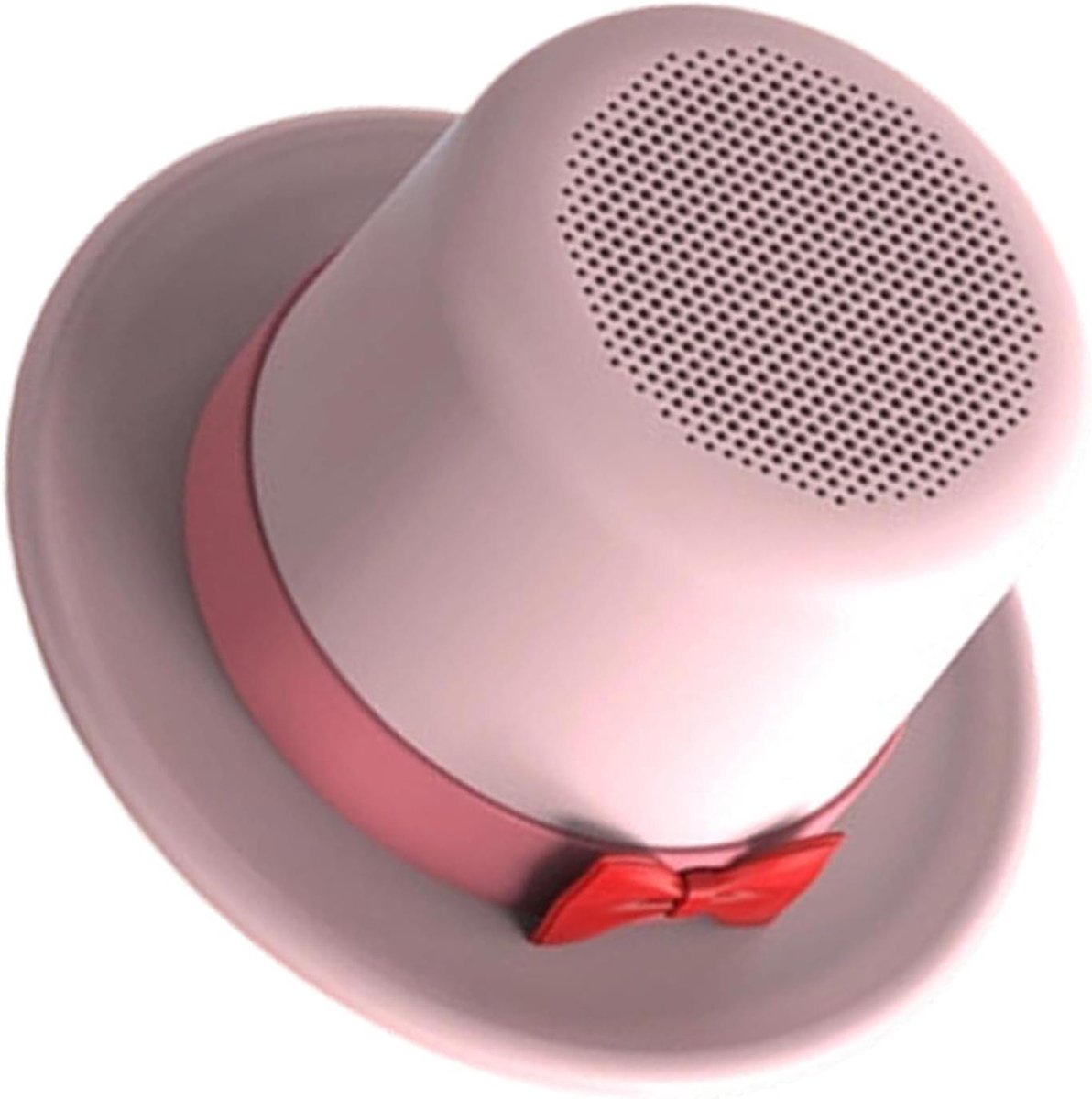 Draagbare Speaker - Geluidsbox Hoge Hoed - Muziek Luisteren Overal - Met Telefoonhouder - 7.4 cm Hoog - Roze