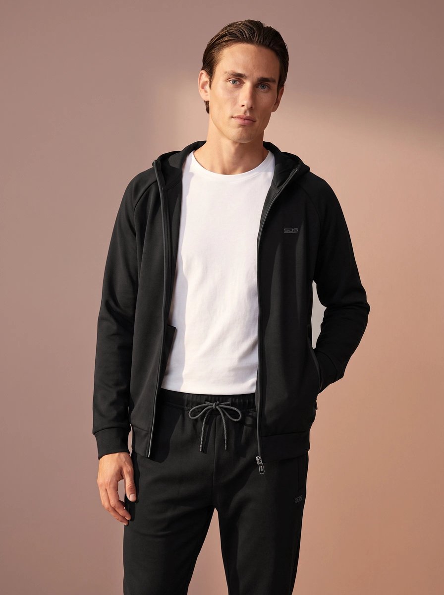 Sjeng Sports MAXIMUS - Maat: S Black - Tennis Vest Mannen - Sportvest - 92% polyester, 8% elastaan, powerstretch