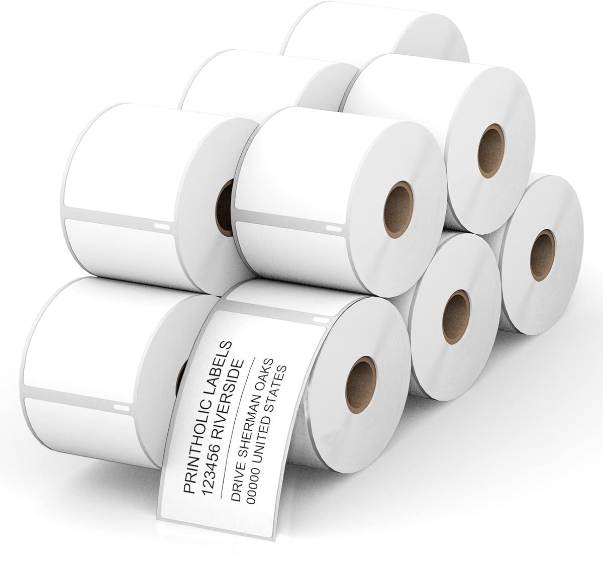 SnelShoppen - 5 Rollen Zelfklevende Etiketten 54mm x 101mm - Multifunctionele Labels voor LabelWriter 450 en 4XL - Perfect voor Verzenden, Organiseren