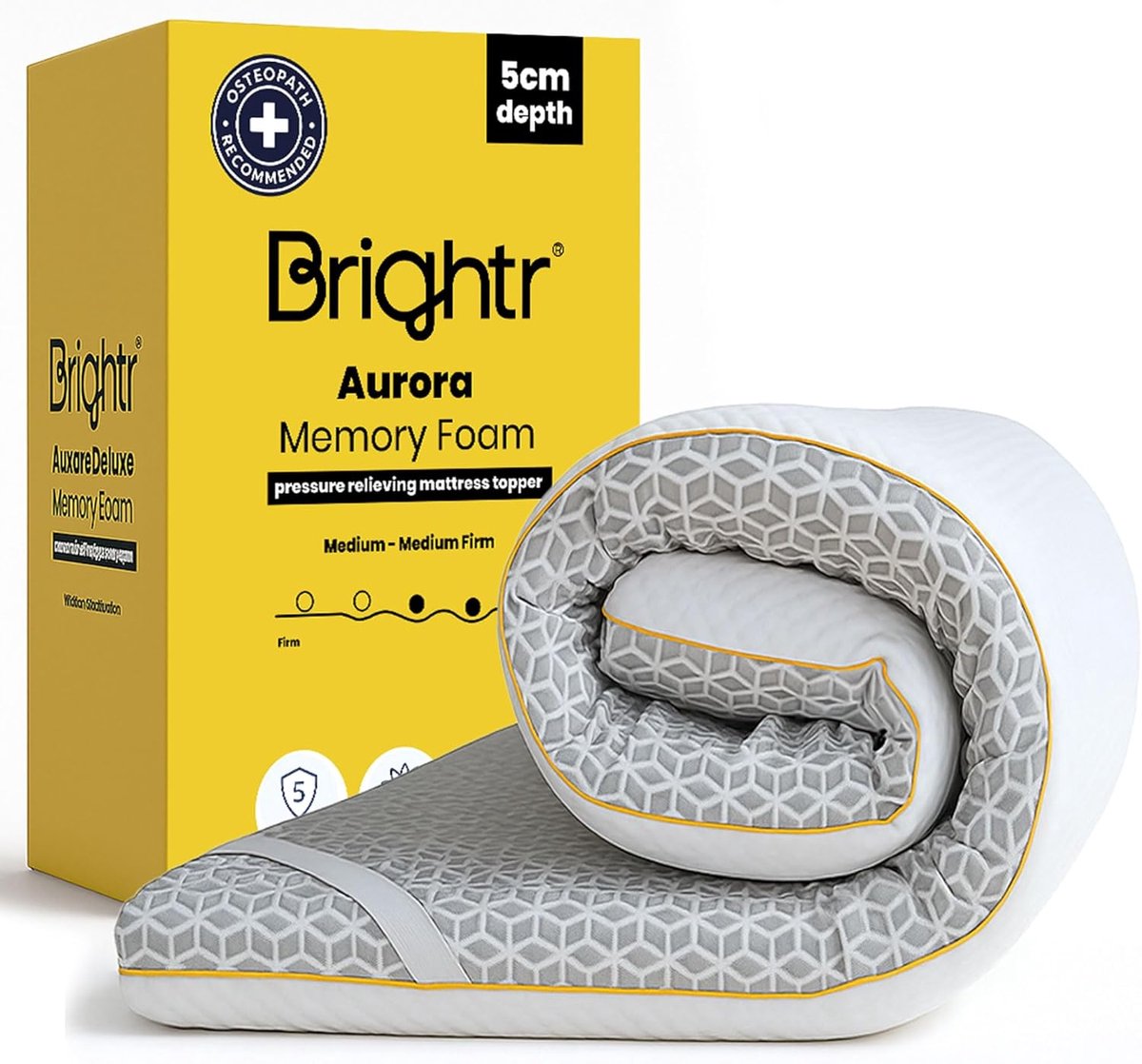 SnelShoppen - Matras Topper 140x200 cm EU Dubbel Bed - 2-in-1 Omkeerbaar - Medium of Zacht - Koelende en Antibacteriële Topper voor Rug, Heup en Schou