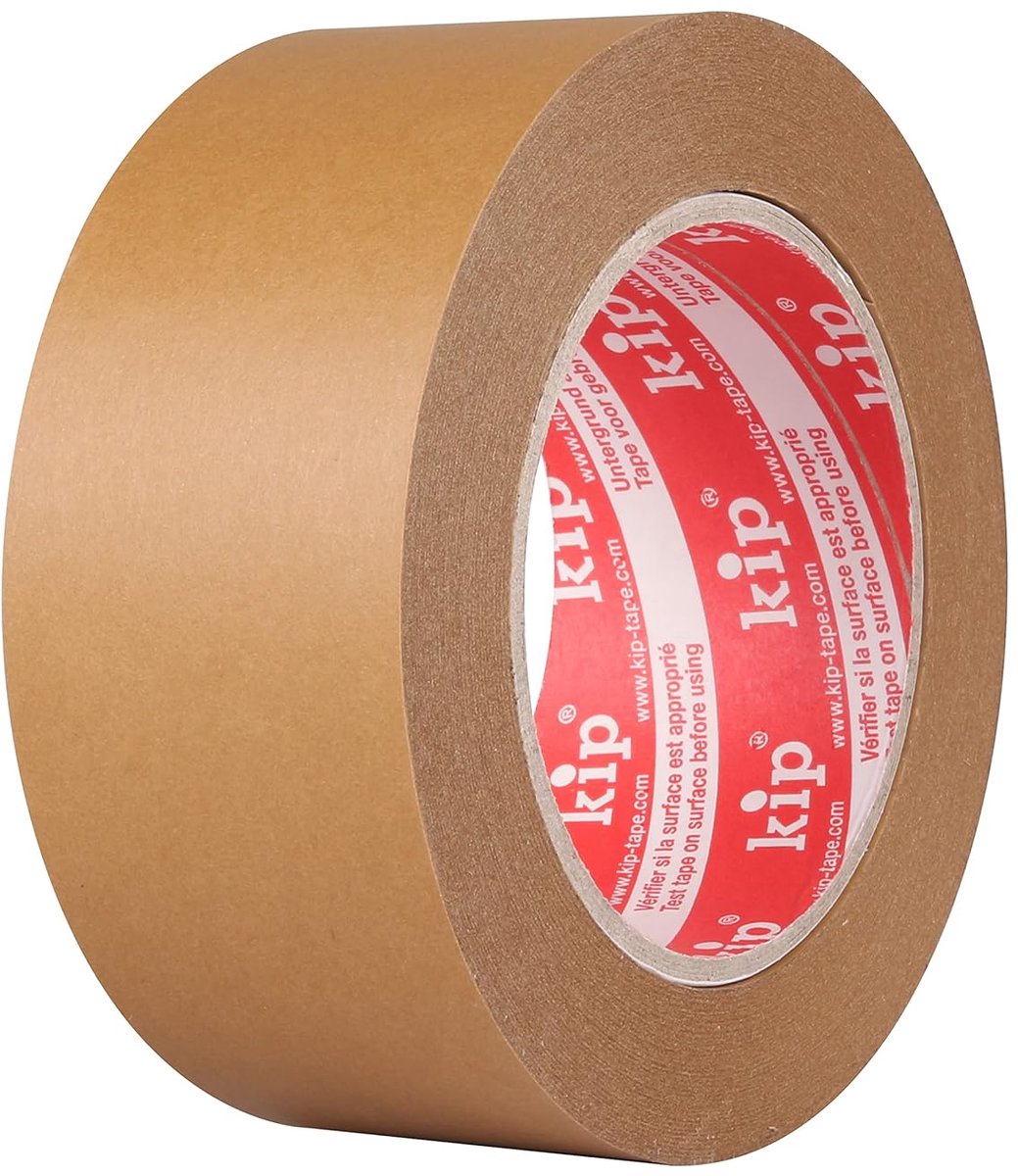 SnelShoppen - Paper packaging tape 48 mm x 50 m - Sterk, milieuvriendelijk kraftpapier tape - 60% natuurlijke grondstoffen, 30% gerecycled, FSC-gecert
