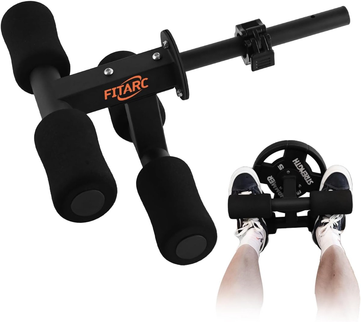 SnelShoppen - Tib Bar Tibialis Trainer - Dorsi Calf Raise Machine voor Sterke Scheen- en Kuitspieren - Geschikt voor 2.5cm Olympische Gewichtschijven