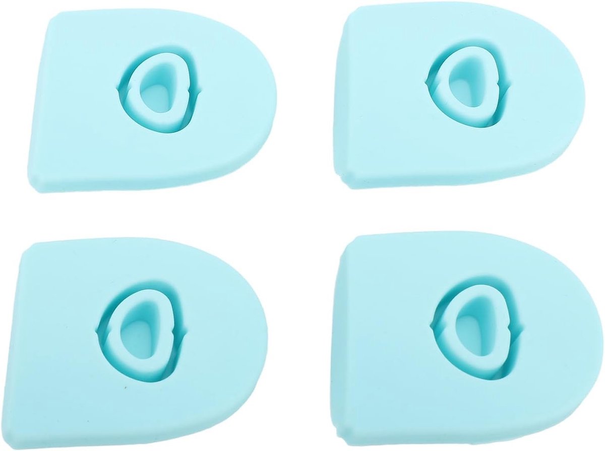 Anti Spill Deksel Set van 4 Stuks - Siliconen Vrij van Vlekken, Hoogwaardige Kwaliteit, Ideaal voor Kinderen en Reizen