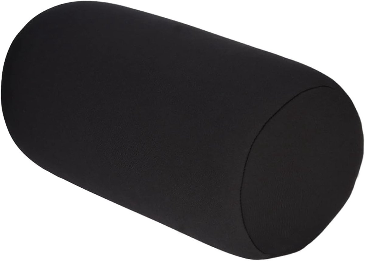 Ronde Microbead Kussen voor Neksteun, Mini Bolster Rolkussen voor Rugpijn en Stressverlichting