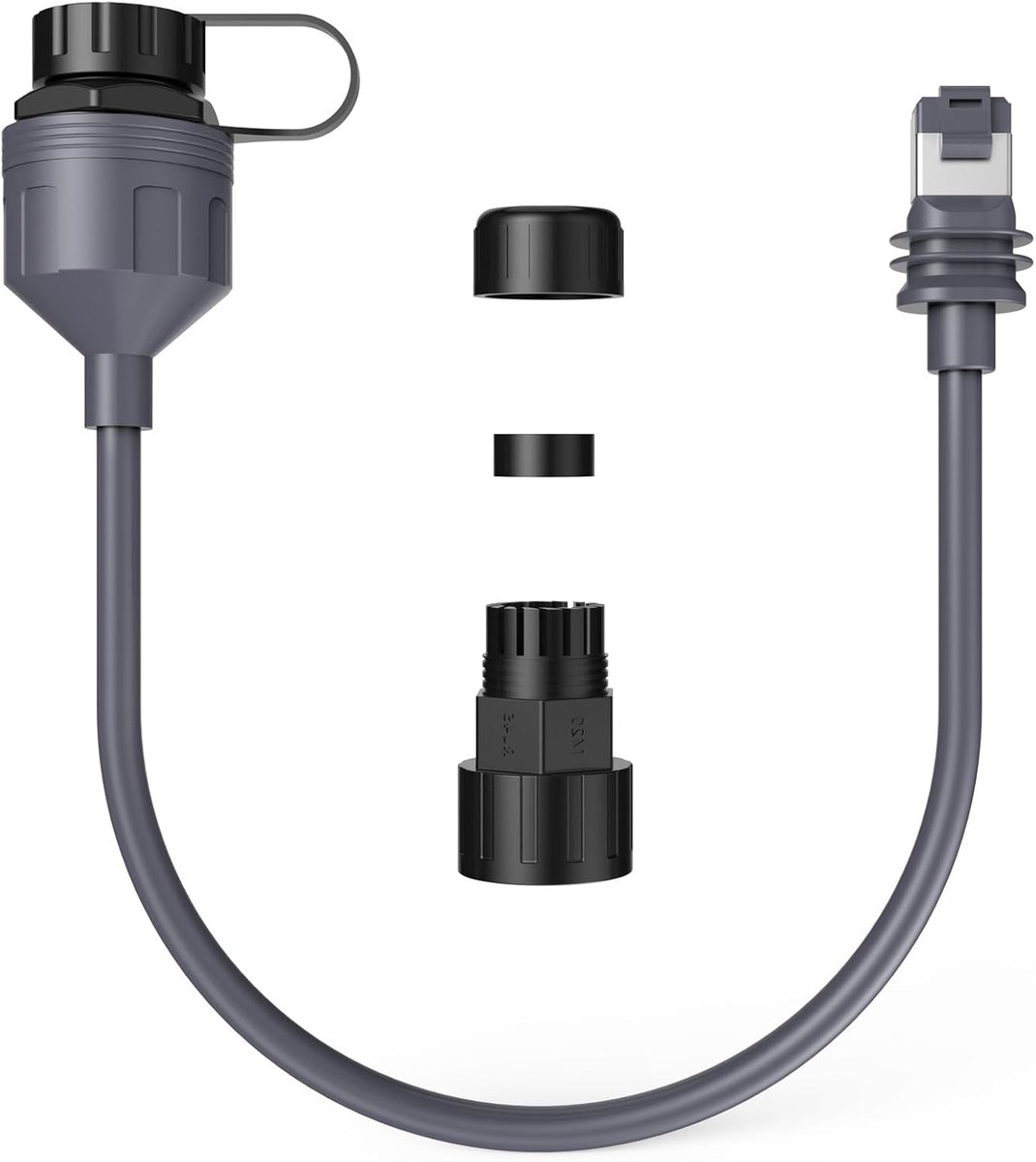 SnelShoppen - Starlink Ethernet Adapter Gen 3/Mini - Waterdichte Verlenging - RJ45 voor Starlink Gen3 en Mini Dishy - 1 Pack - Eenvoudige Installatie