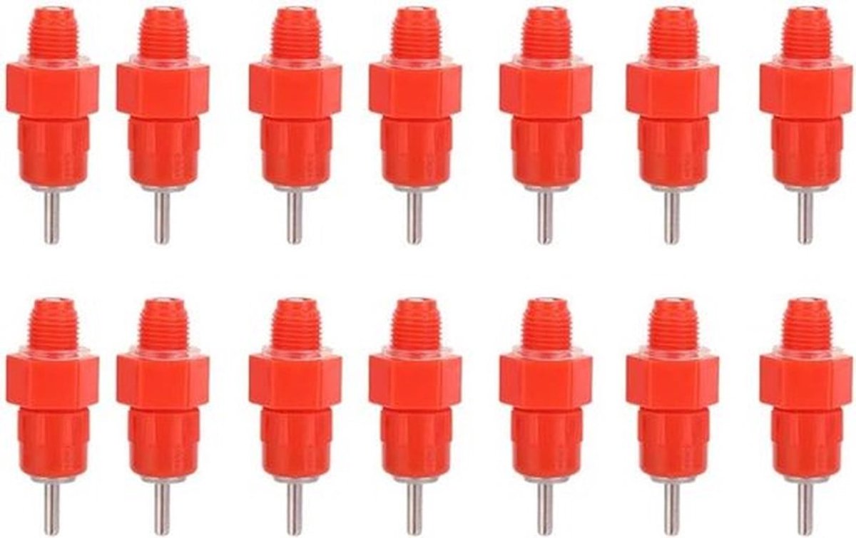 Automatische Drinkwaternippels voor Pluimvee - Set van 100 Stuks - Watersysteem voor Kippen - Duurzame Water drinksystemen
