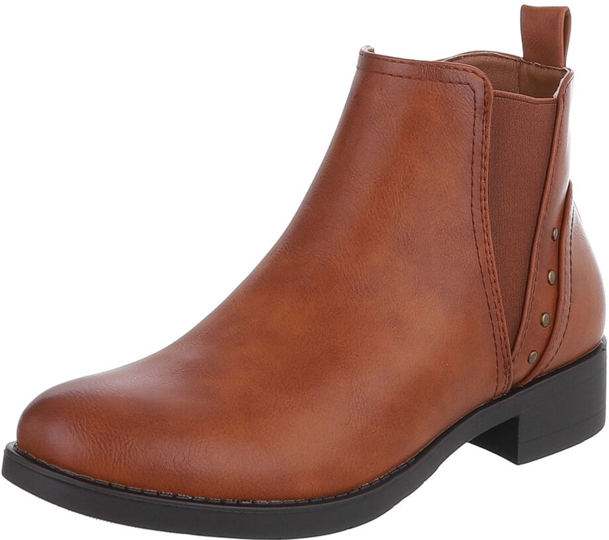 Enkellaars - Slip-on met elastische inzet - Dames Mt:39
