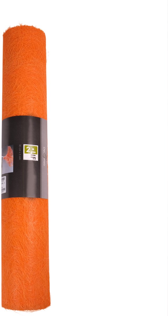 Decoweb Tafelband oranje 60cmx25mtr