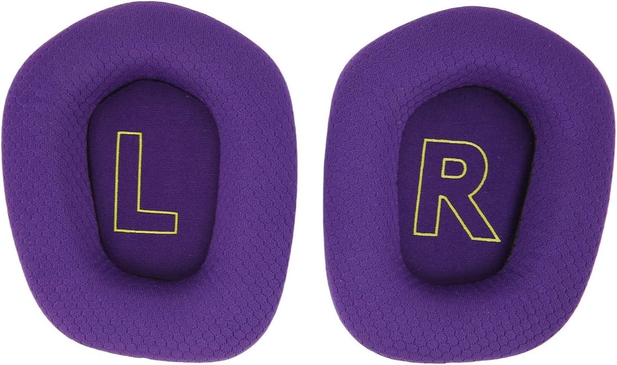 Comfortabele Vervangende Mesh Oorkussens voor Hoofdtelefoons, Elastische Earcups en Onderdeel voor Reparatie (PAARS)