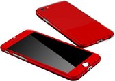 iPhone 8 Full Body Hoesje - 2-delig Hoesje - Hard Kunststof - Back Cover - Apple iPhone 8 - Rood