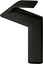 Zwarte design meubelpoot 16 cm