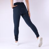 Quur Rijbroek  Highwaist Qneva Siliconen - Dark Blue - 44