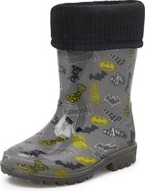 Gevavi Boots - Noud Gevoerde PVC Kinderlaarzen - Extra Warm - Regenlaarzen voor Jongens - Grijs - Maat 24