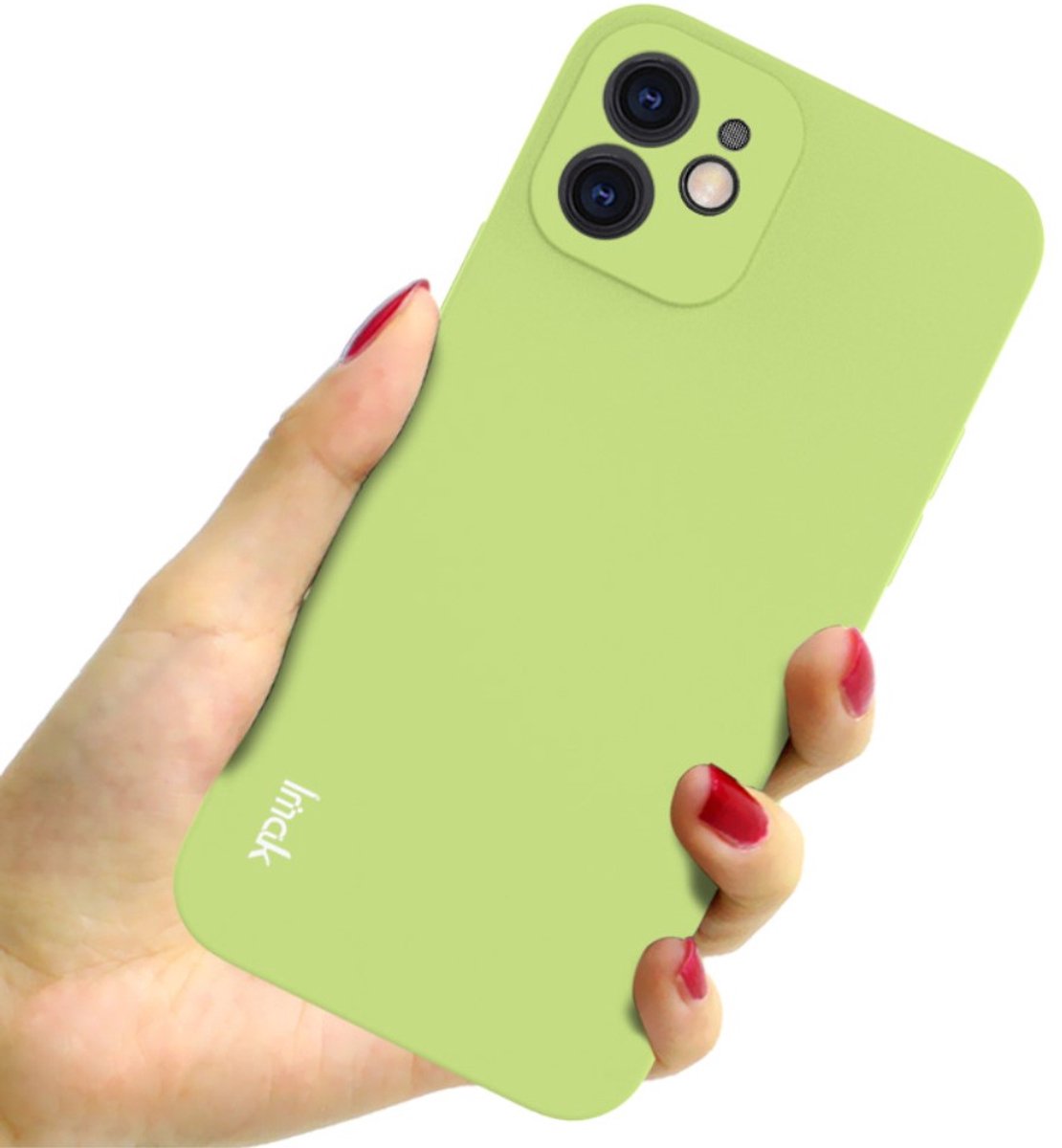 IMAK iPhone 12 TPU hoesje - groen