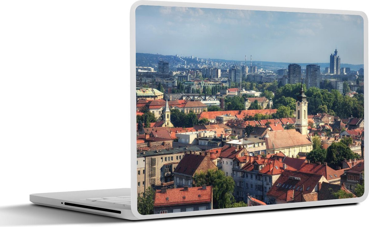 Afbeelding van product SleevesAndCases  Laptop sticker - 11.6 inch - Uitzicht over Belgrado in Servië