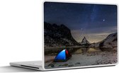 Laptop sticker - 15.6 inch - Alpen - Sterrenhemel - Tent