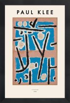 JUNIQE - Poster in houten lijst Klee - Untitled -60x90 /Blauw & Bruin