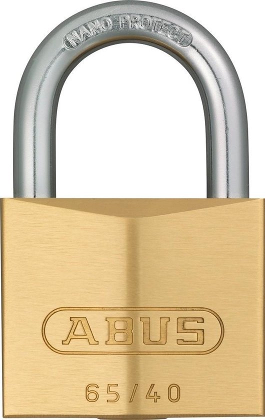 ABUS Hangslot - 40mm - messing/beugel gehard staal van ABUS — afbeelding 5