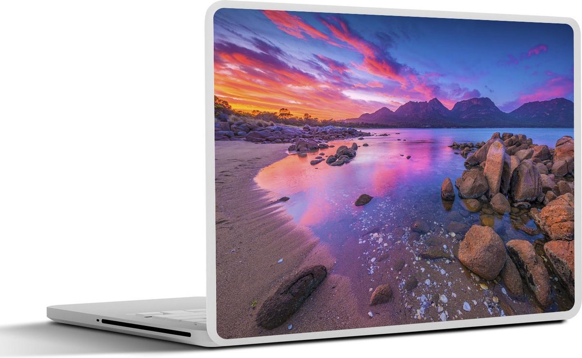 Afbeelding van product SleevesAndCases  Laptop sticker - 14 inch - Zonsopkomst in Tasmanië