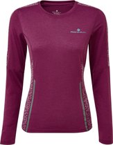 Ronhill Life Night Runner Longsleeve Tee Grape/Jade - Dames