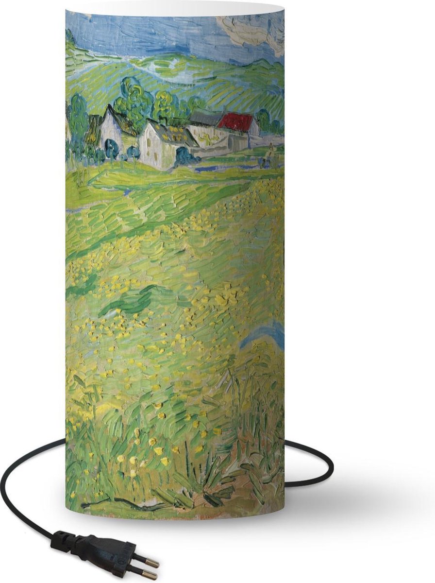 Lamp - Nachtlampje - Tafellamp slaapkamer - Les Vessenots in Auvers - Vincent van Gogh - 70 cm hoog - Ø29.6 cm - Inclusief LED lamp