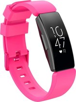 Bandje geschikt voor Fitbit Inspire - Maat L - Bandje - Horlogebandje - Siliconen - Roze