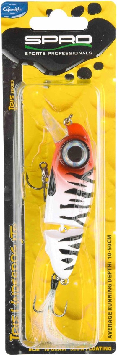 Spro Iris Underdog Jointed Hardlure 8cm 18g - Leurre Jointed Crankbait Herring