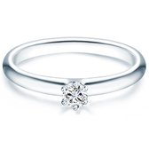 Tresor Solitaire ring - Sterling zilver - zilver - 50