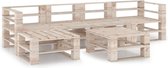 Medina 6-delige Loungeset pallet grenenhout