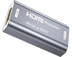 Hq-power Repeater Hdmi 4k 5 X 27 X 13 Mm Abs Zilver